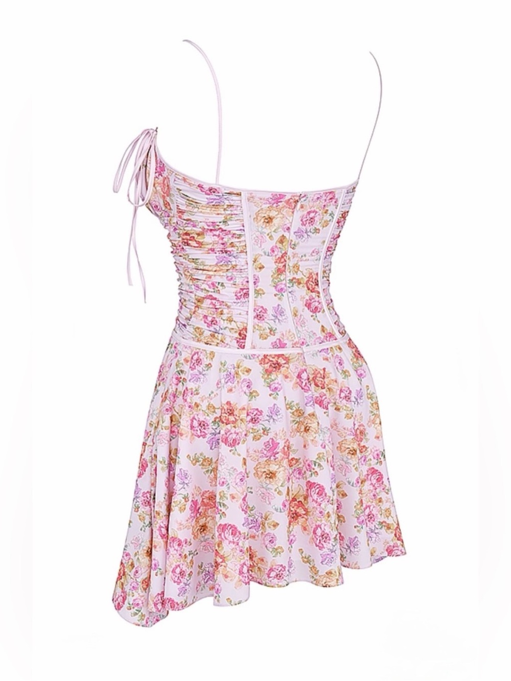 💜Firm Price💜Hose of CB Alejandra light lavender print corset dress - Picture 10 of 16